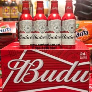Bia Budweiser Chai Nhôm Nắp Vặn – 473ml – Thùng 24 Chai