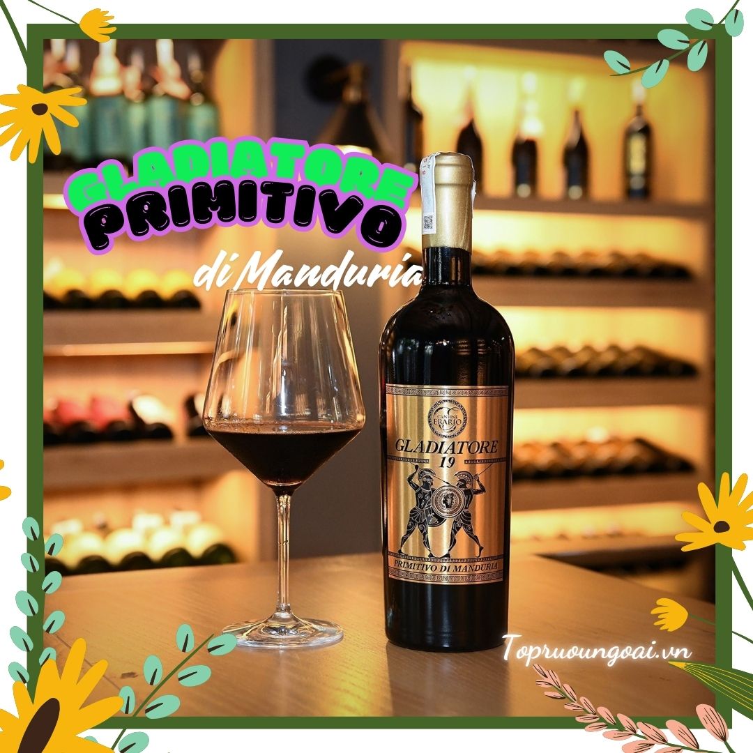 Mua rượu vang Gladiatore Primitivo Di Manduria chính hãng với giá cực kỳ hấp dẫn