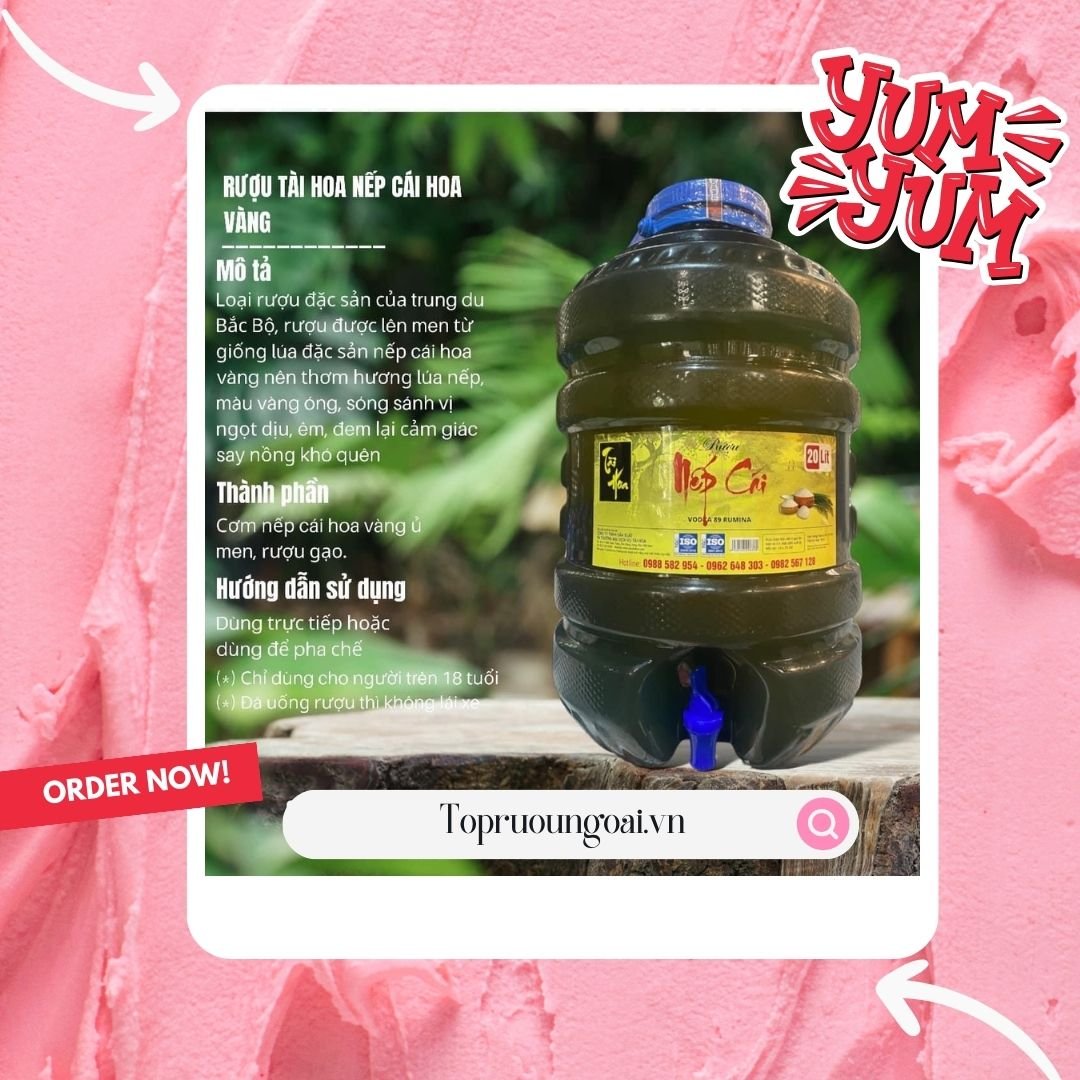 Rượu Nếp Tài Hoa – Đậm đà hương vị truyền thống