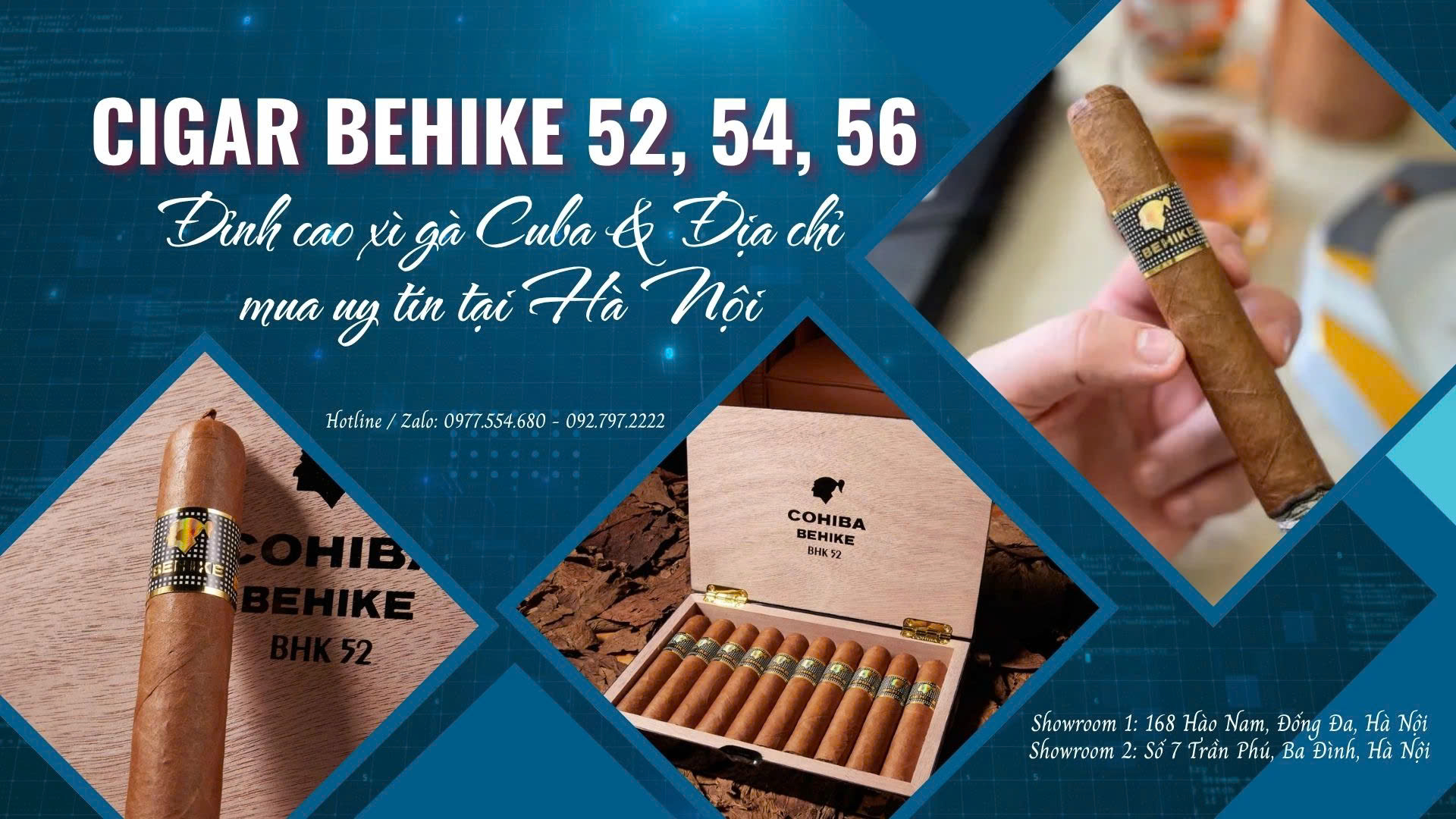 Cigar Behike 52, 54, 56 – Đỉnh cao xì gà Cuba & Địa chỉ mua uy tín tại Hà Nội