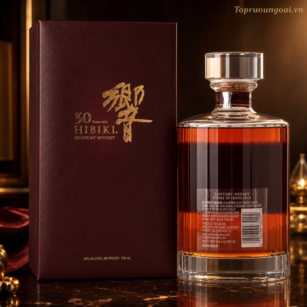 Rượu Hibiki 30 năm Gold chính hãng – Whisky Nhật sưu tầm đẳng cấp