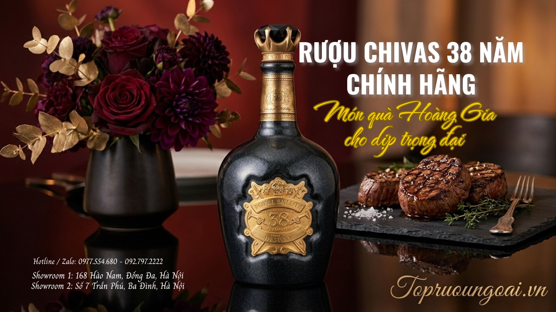 Rượu Chivas 38 năm chính hãng – Món quà Hoàng Gia cho dịp trọng đại