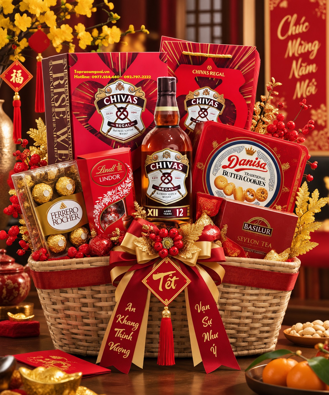 Rượu Chivas 12 năm - Hộp quà Tết