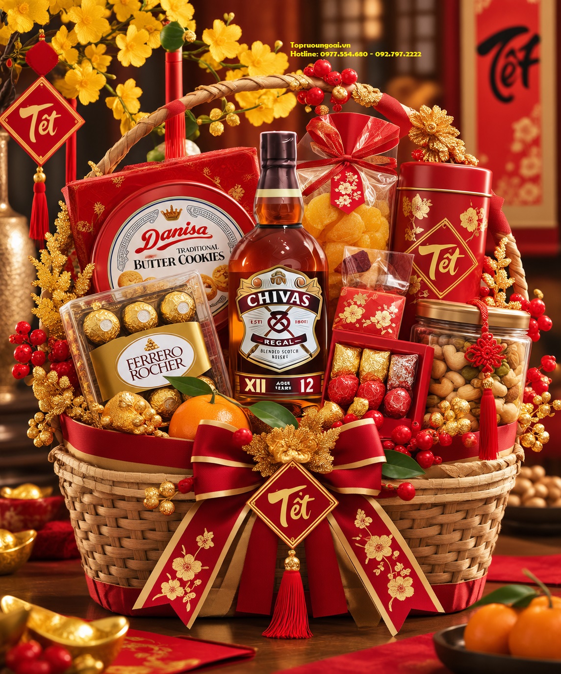 Rượu Chivas 12 năm - Hộp quà Tết