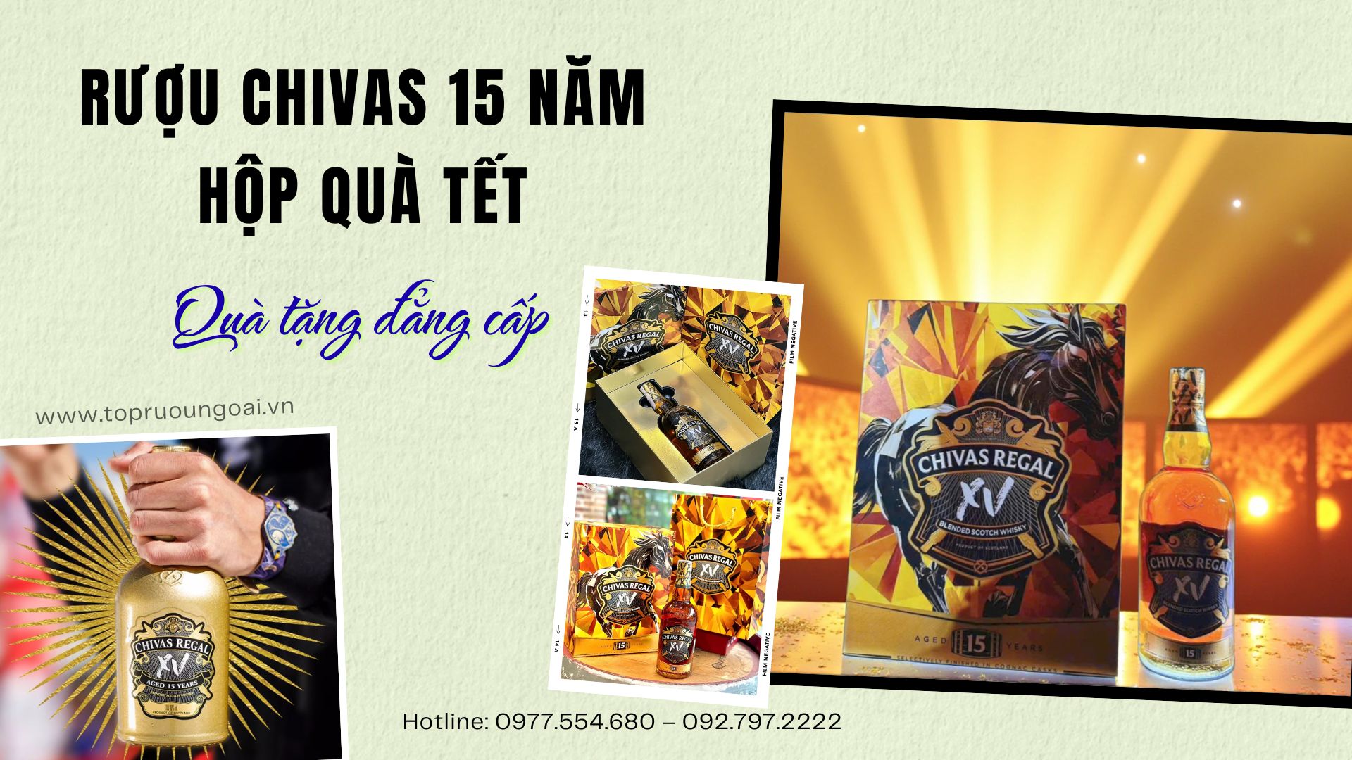 Rượu Chivas 15 năm - Hộp quà Tết