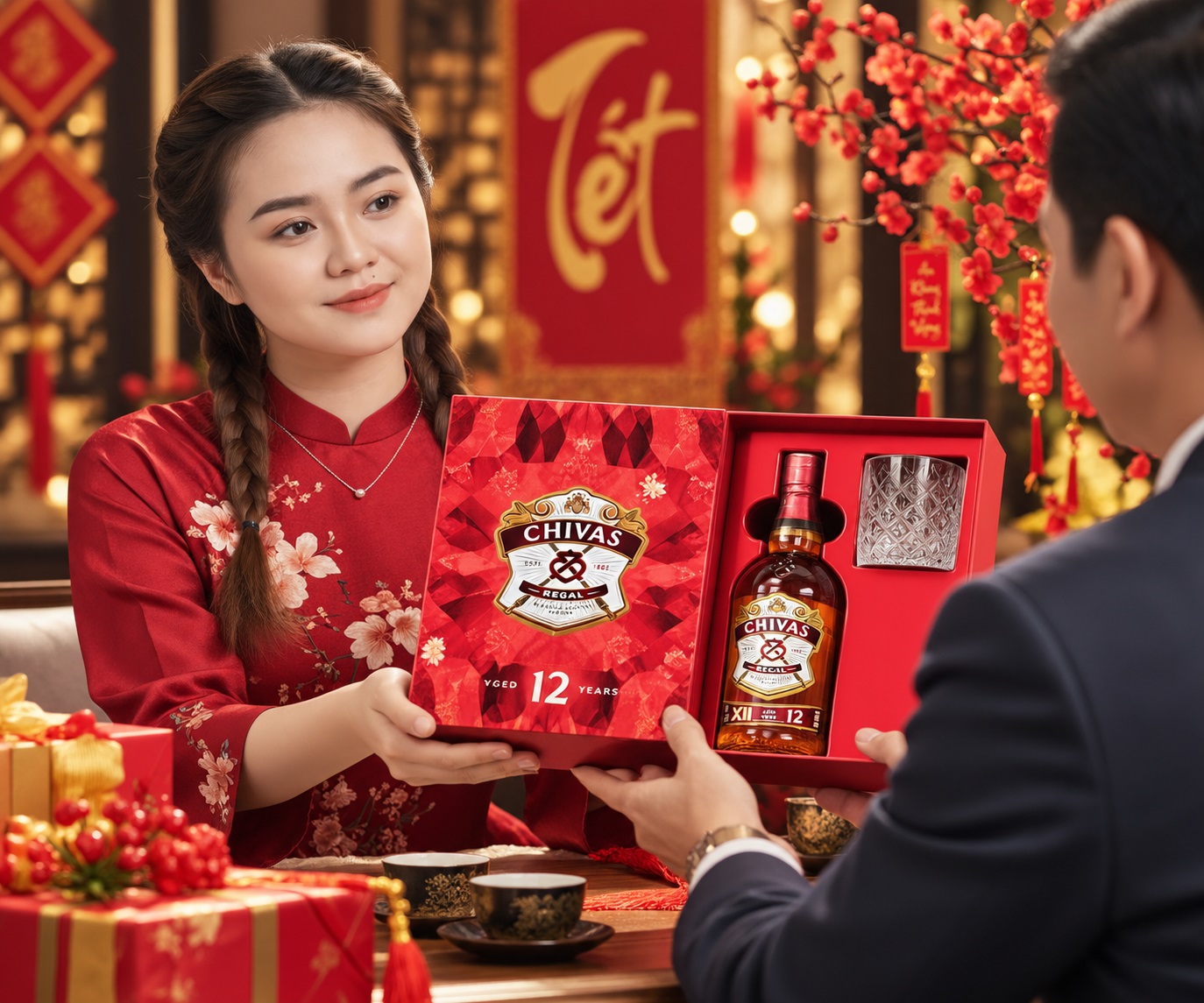 Rượu Chivas 12 năm hộp quà Tết - Đẳng cấp quà Tết
