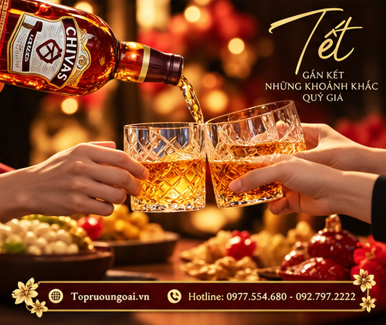 Rượu Chivas 12 năm hộp quà Tết - Đẳng cấp quà Tết