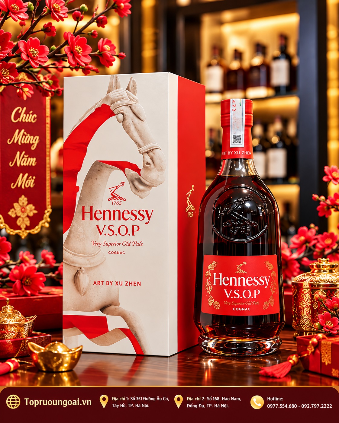 Thưởng thức Hennessy VSOP 700ml đúng điệu