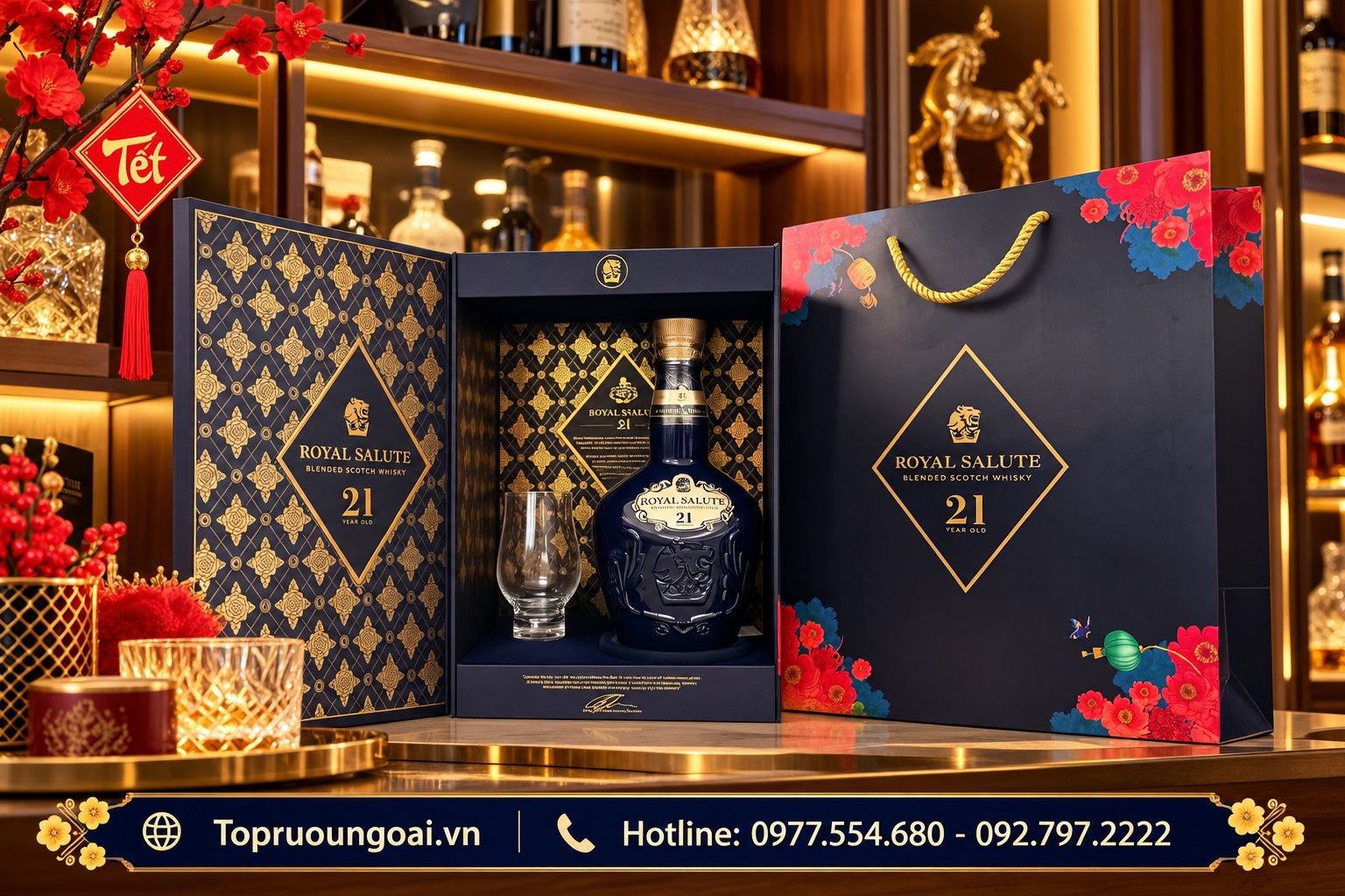 Rượu Chivas 21 năm - Hộp quà Tết