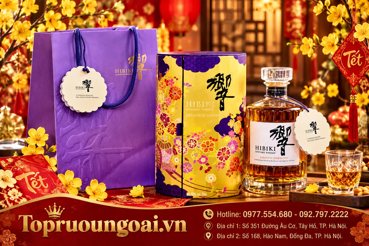 Rượu Hibiki - hộp quà Tết 2027