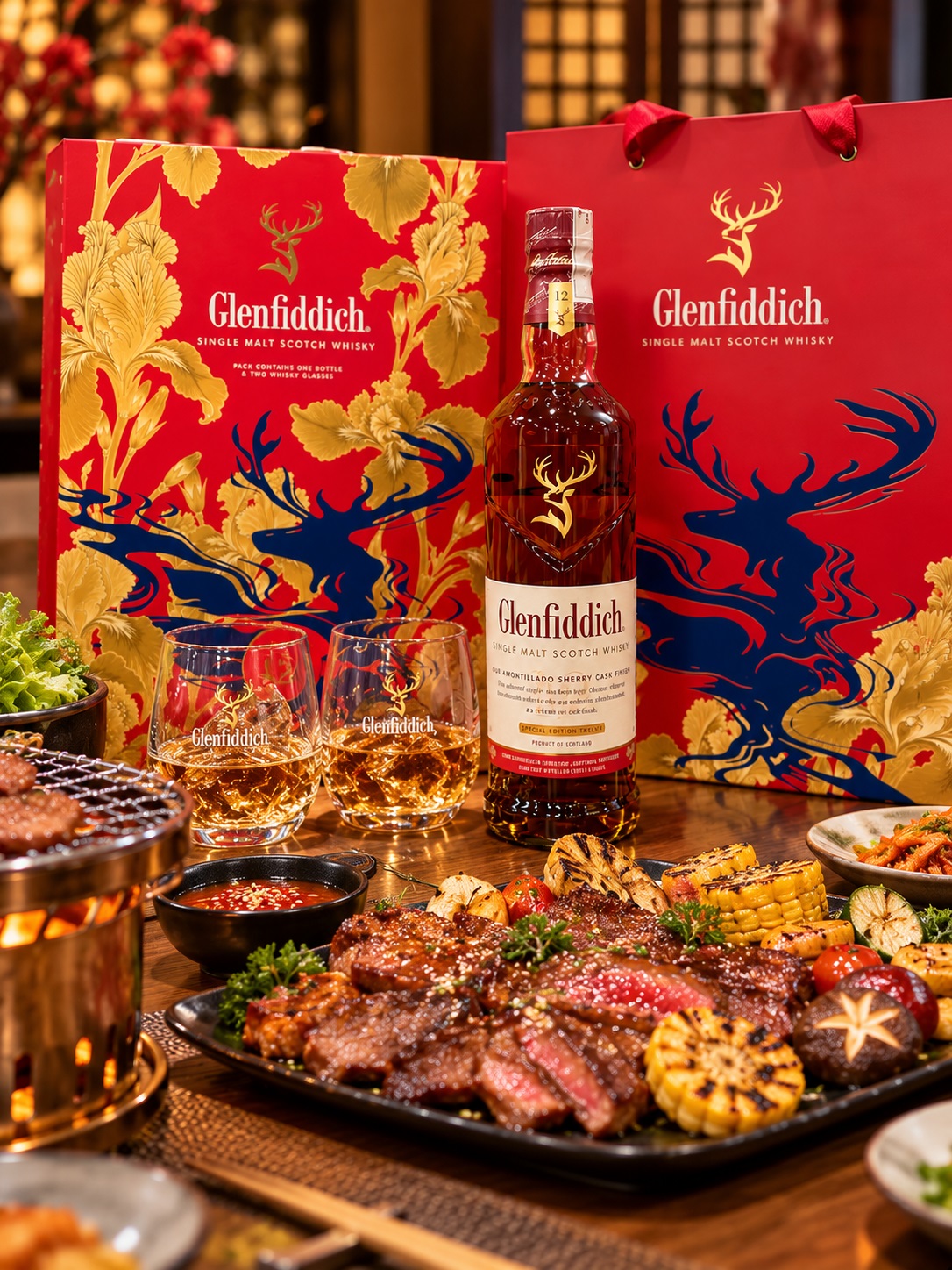 Rượu Glenfiddich 12 năm - hộp quà Tết
