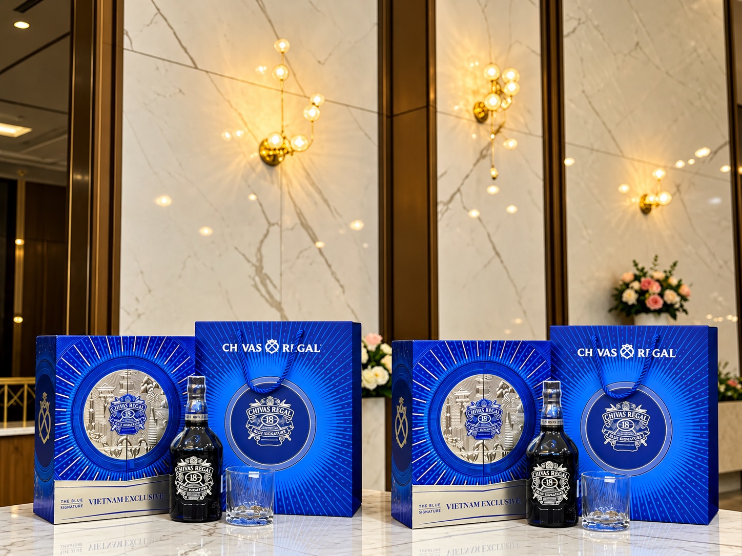 Rượu Chivas 18 năm Blue Signature - Hộp quà Tết 2027