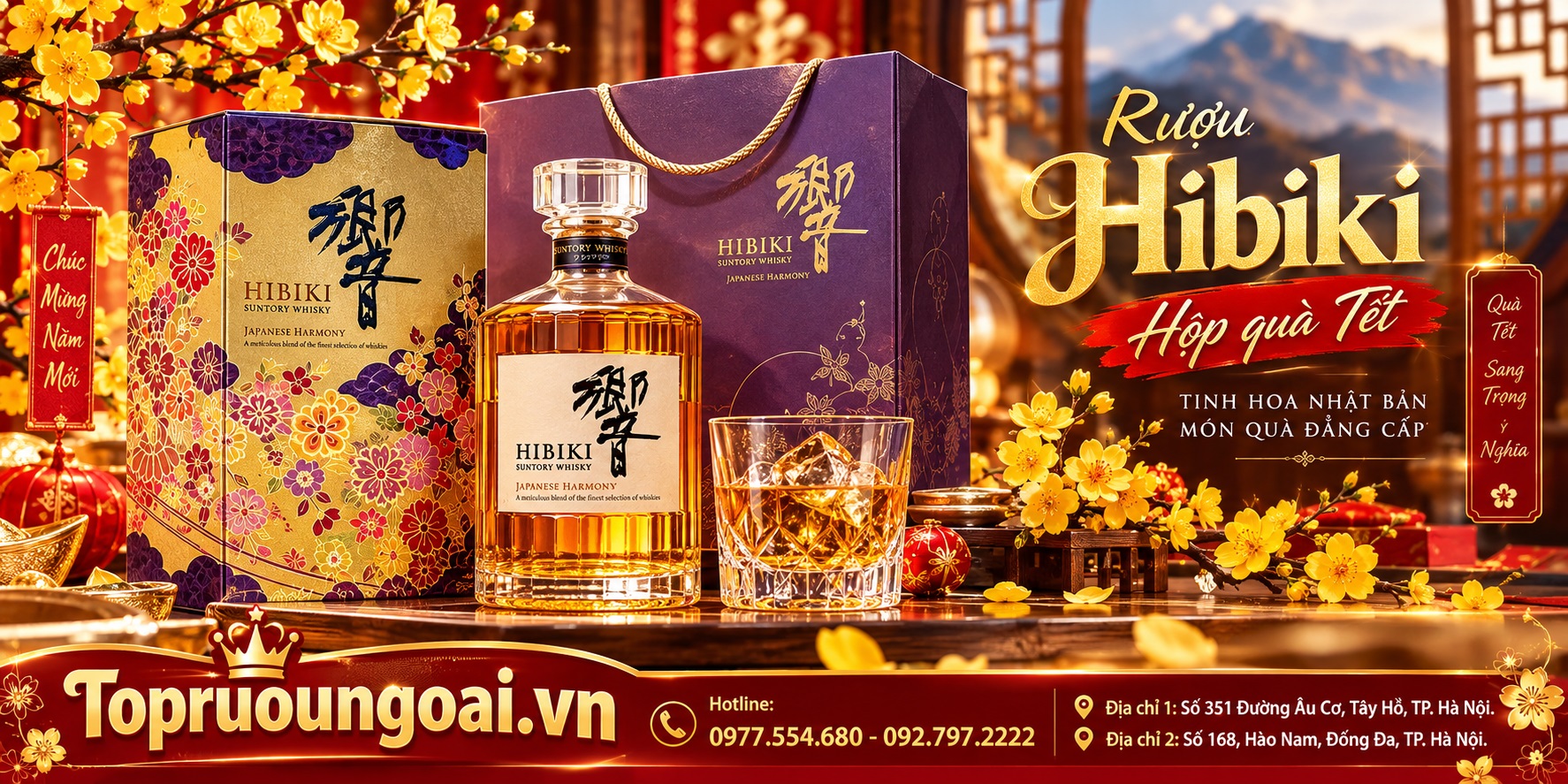 Rượu Hibiki - hộp quà Tết 2027