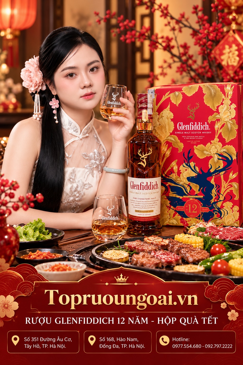Rượu Glenfiddich 12 năm - hộp quà Tết