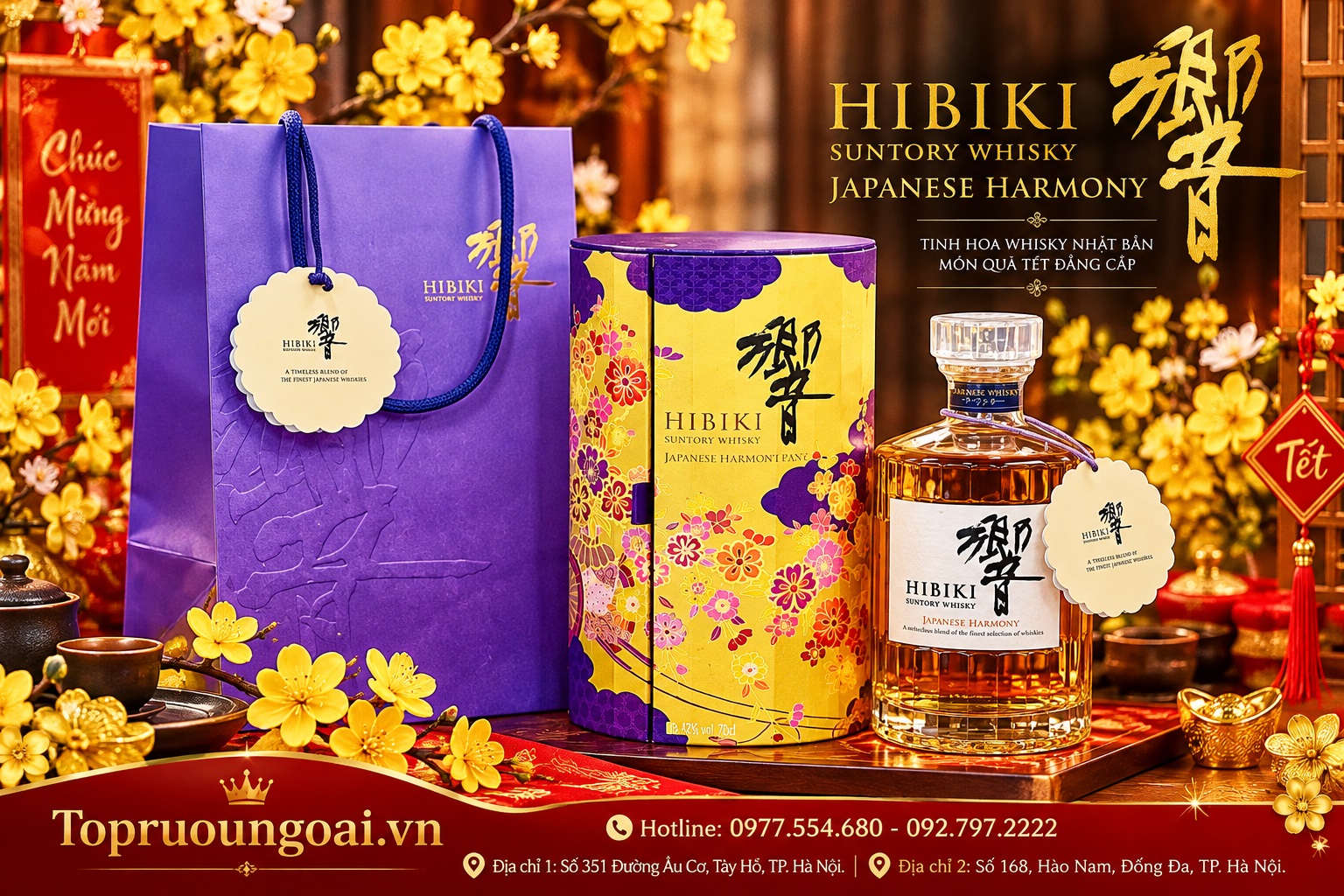 Rượu Hibiki - hộp quà Tết 2027