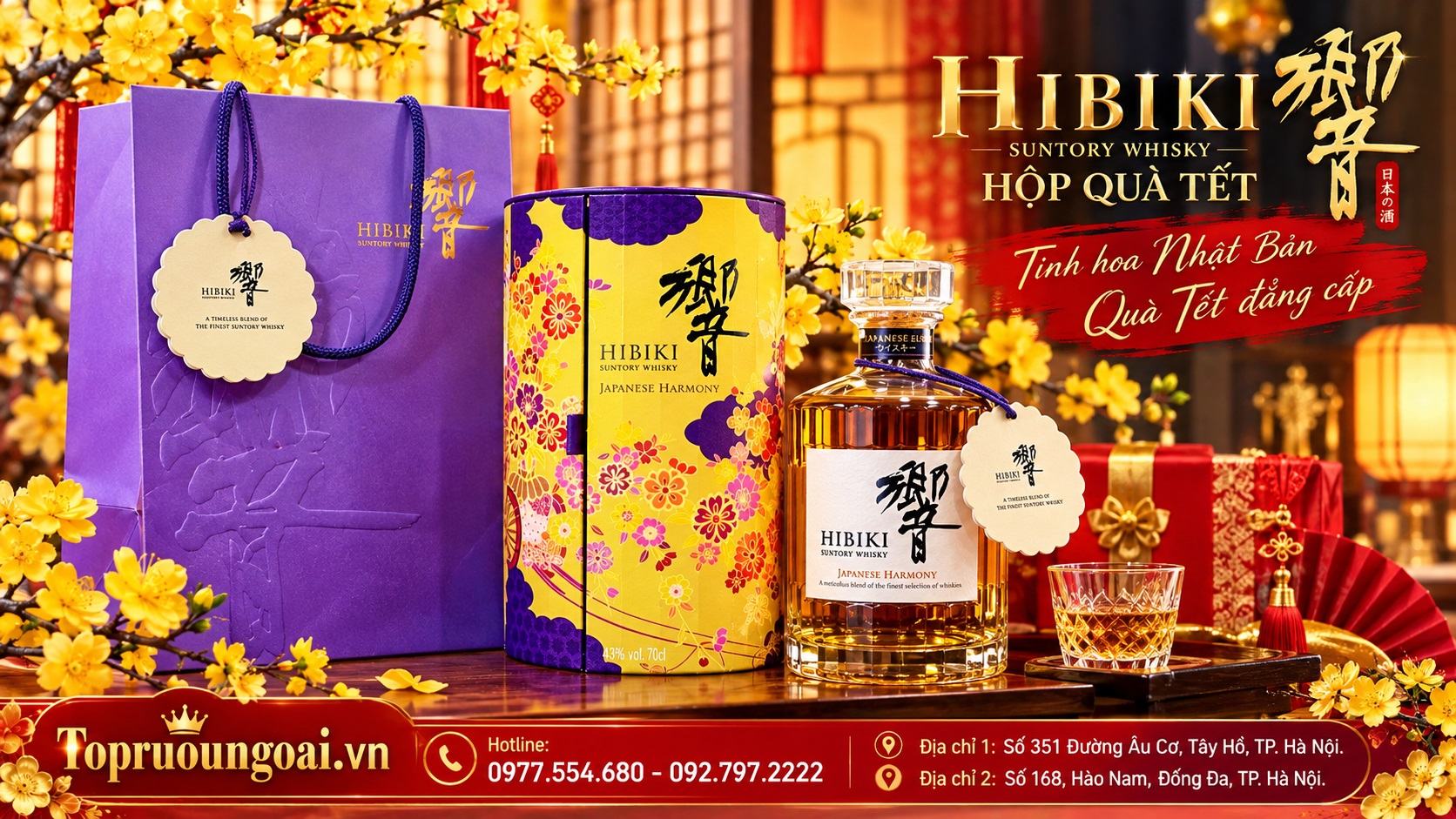 Rượu Hibiki - hộp quà Tết 2027