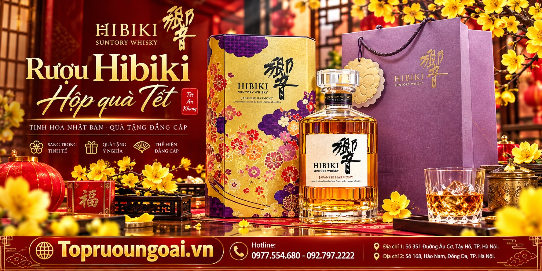 Rượu Hibiki - hộp quà Tết 2027