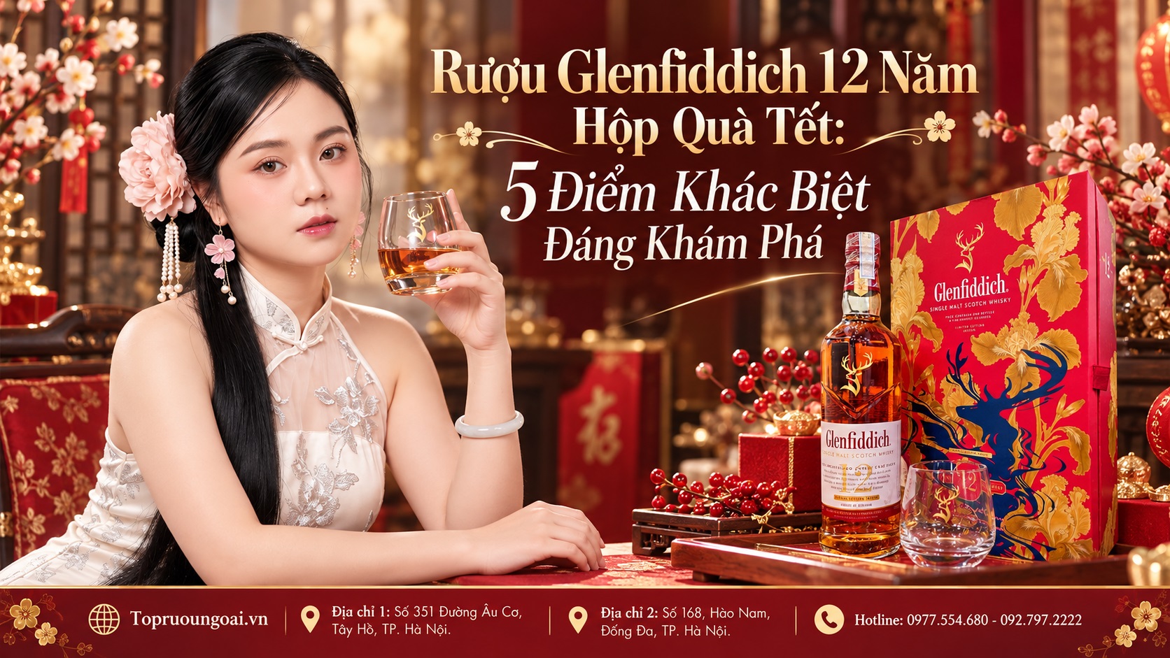 Rượu Glenfiddich 12 năm hộp quà Tết 5 điểm khác biệt đáng khám phá