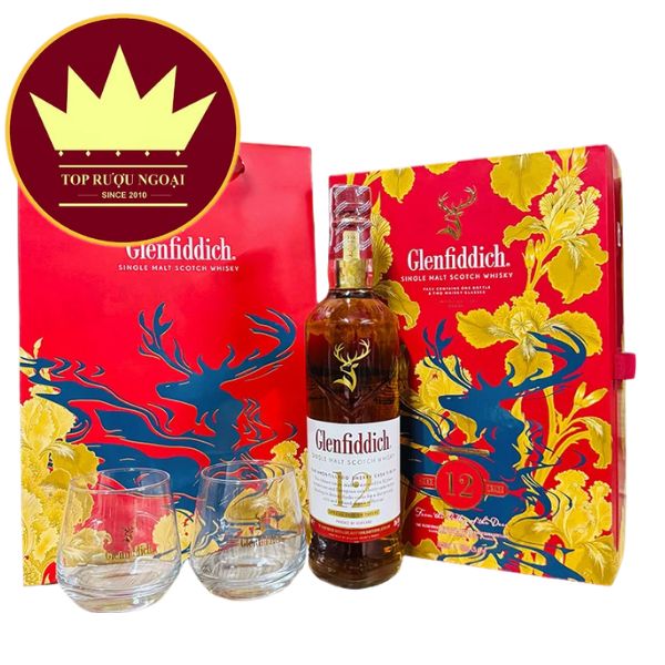 Rượu Glenfiddich 12 năm - hộp quà Tết